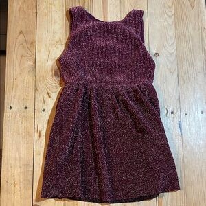 Sparkling Burgundy Kids Dress